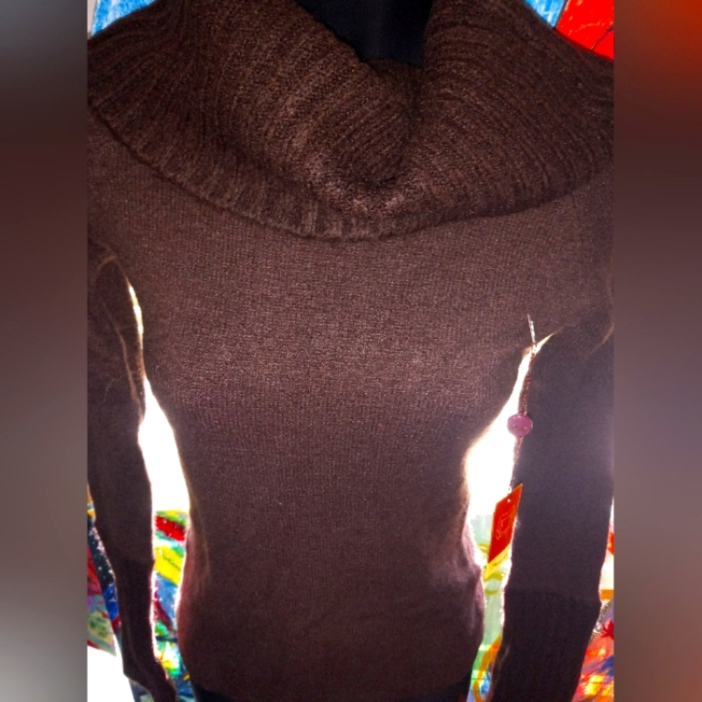 Dark Brown Long Sleeve Sweater